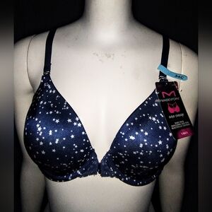 "Maidenform" Extra Coverage Blue T-Back Brassiere